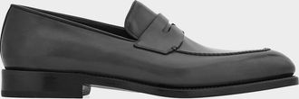 Ferragamo Men & apos;s Brandy Tramezza Leather Penny Loafers