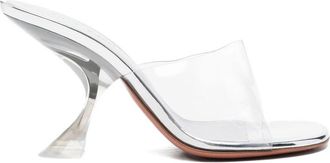 Amina Muaddi 90mm Taylor Glass Slipper Sandals