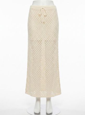 Z Supply Windswept Crochet Skirt In Cloud