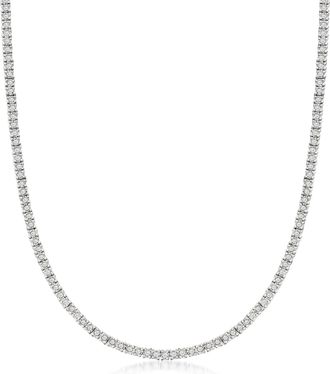 Ross-Simons 3.00- Diamond Tennis Necklace in Sterling Silver