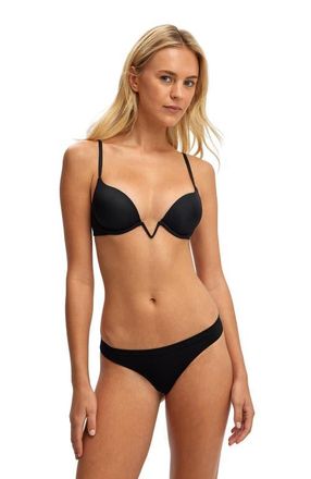 Cotton On Womens V Wire Lightly Lined Bra in Black at Nordstrom, Size 32C
