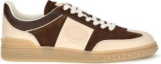 Valentino Garavani Upvillage Low-top Sneakers - Heren - Schoenen - Beige - Maat: 40 1/2 EU Leer