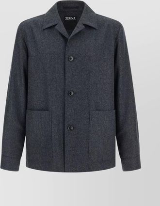 Ermenegildo Zegna wool jacket featuring long sleeves and pockets