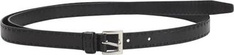 Prada Leather Belt - female - Prada - Belts - Black - 80 CM - Accessories
