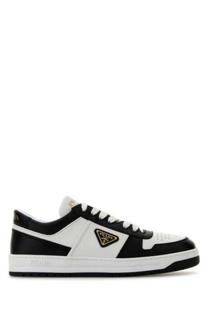 Prada BlackWhite Leather Sneakers