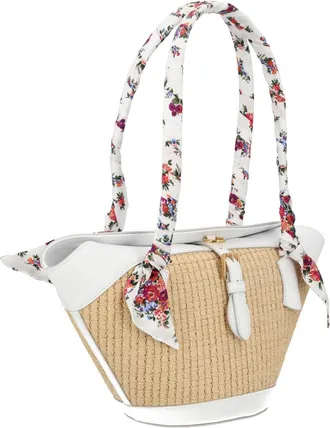 Dolce & Gabbana Womens Capri Bag White Viscose Shoulder