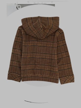 Polo Ralph Lauren Houndstooth Knit Hoodie - Brown