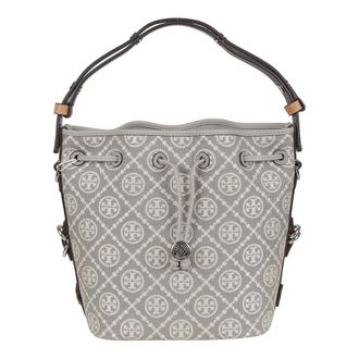 Tory Burch Dames, Tassen, Grijs, Maat: ONE Size Katoen