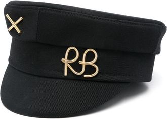 Ruslan Baginskiy Cappello baker boy con dettaglio piercing - Nero