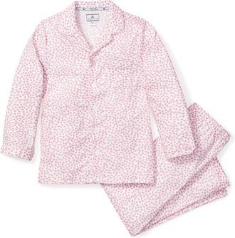 Petite Plume Sweethearts Pajama Set in Pink at Nordstrom, Size 12-18M
