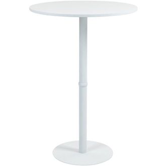 Clp Mesa De Bar Redonda Hereford Blanco/blanco 75 Cm