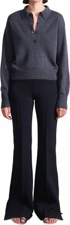 Apiece Apart Hana Pull On Full Flare Pants In Black