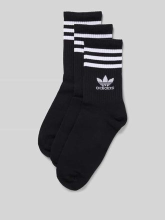 adidas Originals Socken aus Baumwoll-Mix Modell Crew im 3er-Pack in Black, Größe 39-42