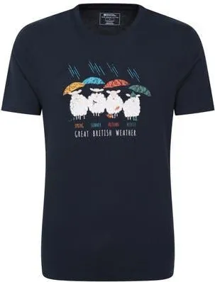 Mountain Warehouse Gender Inclusive Great British Weather Graphic T-Shirt in Navy at Nordstrom, Size 4X-Large