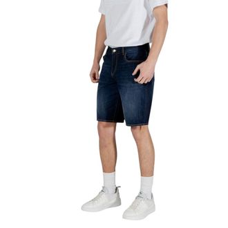 A|X Armani Exchange Cotton Bermuda Shorts - Blue