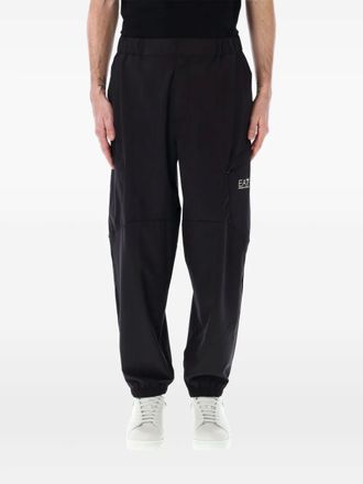 Emporio Armani logo print track pants - Black