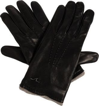 Paul & Shark Leren handschoenen - Heren - Handschoenen - Zwart - 9 1/2 IN - Leer - Accessoires