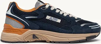 Autry SNEAKERS HYPERWAY IN SUEDE E MESH MIDNIGHT E TOMATO CREAM