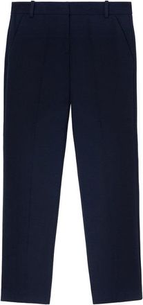 Pinko Mid-Rise Blue Trousers With Tailored Fit
