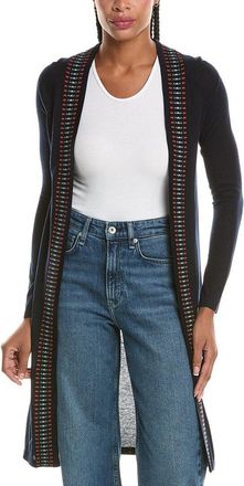 N.Peal N.Peal Placket Silk & Cashmere-Blend Cardigan