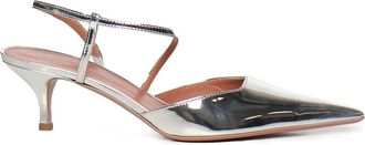 Giuliano Galiano Mirror Leather Demi Sandals