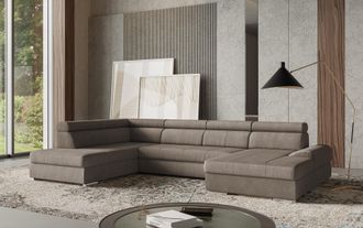 Sit&more Wohnlandschaft &raquo;U-Form&laquo; mit verstellbaren Kopfteilen, wahlweise mit Bettfunktion