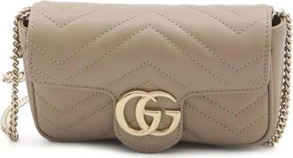 Gucci super mini GG Marmont bag - Neutrals