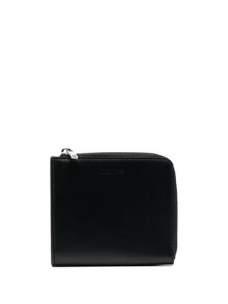 Jil Sander Leren portemonnee - Zwart