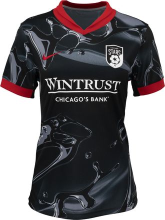 Nike Mallory Swanson Chicago Stars FC 2025 Stadium Away Nike Womens Dri-FIT NWSL Replica Jersey in Black | P35564CHMS-BLH