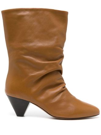 Isabel Marant Reachi leather boots - Brown
