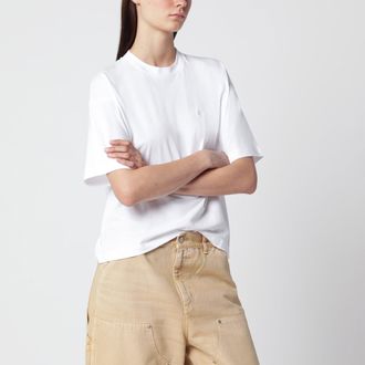 Carhartt Work in Progress T-shirt corta Chester in jersey di cotone bio bianca