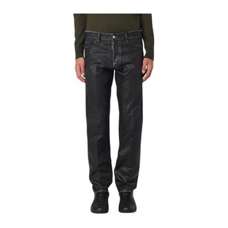 Dsquared2 Straight Jeans, male, Black, Size: 2XL Black Skater Jeans High-Fashion Casual Style