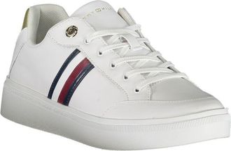 Tommy Hilfiger Striped Leather Sneaker - White