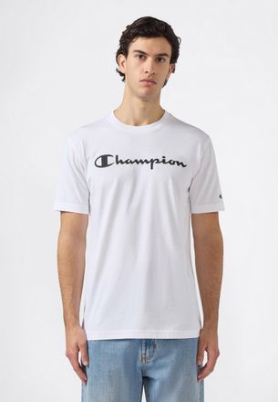 Champion T-Shirt CHAMPION, Herren, Gr. XXL (60/62), weiss (wht, ns), Obermaterial: 100% Baumwolle, Shirts T-Shirt