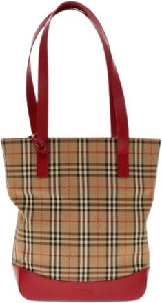 Burberry Pre-owned Tote Bags, female, Multicolor, Size: ONE SIZE Pre-owned Nova check shoulder bag