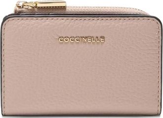 Coccinelle metallic-logo cardholder - Pink