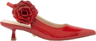 Twentyfourhaitch Laarsjes met Hak - Dames - Pumps - Rood - 37 EU - Schoenen