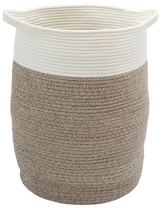 Aquanova Design Aufbewahrungs- und W&auml;schekorb Osman mittel, &oslash; 36 x 50 cm - Nougat