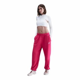 Nike Sportswear Club Fleece Joggers Womens Rush Pink Drawstring Waist JAX1615