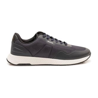 HUGO BOSS Hugo, Sneakers, male, Blue, Size: 11 US Titanium Runn Trtxpu