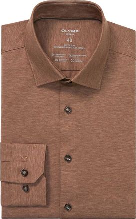 Olymp business overhemd Olymp No. Six super slim bruin