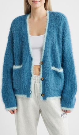 Rip Curl Shore Break Cardigan in Deep Teal at Nordstrom, Size Xx-Small