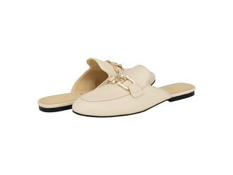 Guess Bommiya Womens Flat Shoes Ivory : 5.5 M, Leather/Suede/Synthetic