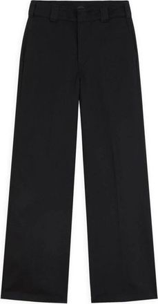 Dickies W Wide Leg Pant - Dames - Wijde Broeken - Zwart - W24 L32 - Katoen - Broeken