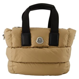 Moncler Handbags, female, Beige, ONE SIZE, Beige Caradoc Mini Tote Bag