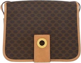 Celine Pre-owned Cross Body Bags, female, Brown, Size: ONE SIZE Pre-owned Vintage Canvas Crossbody Bag