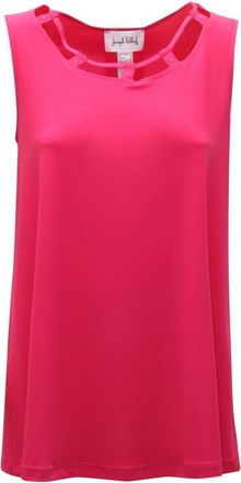 Joseph Ribkoff Mouwteloze Dazzle Pink Top - Dames - Tops zonder mouwen - Roze - XS - Tops