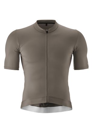 Gonso Radtrikot GONSO Road Jersey M, Herren, Gr. L, grau (terragrau), 84% Polyester, 16% Elasthan, Rundhals, Trikots Radtrikot, Herren Fahrradtrikot kurzarm