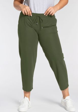KjBrand Schlupfhose KJBRAND 7/8 Babsie Jogg Sensitiv, Damen, Gr. 42, N-Gr, gr&uuml;n (oliv), Web, Obermaterial: 75% Polyamid, 25% Elasthan, unifarben, 7/8-L&auml;nge, H