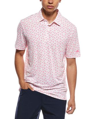 adidas Adidas Ultimate Mesh Print Polo Shirt